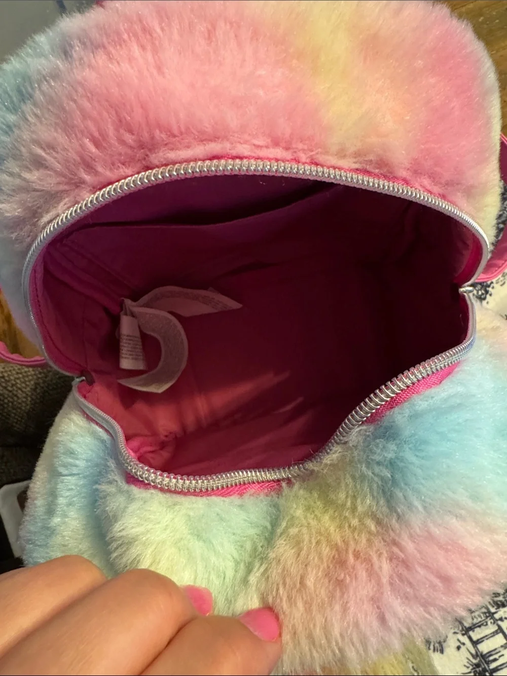 Loungefly Pastel Rainbow Care Bears Plush Kids Backpack - Pink & Multi VGUC